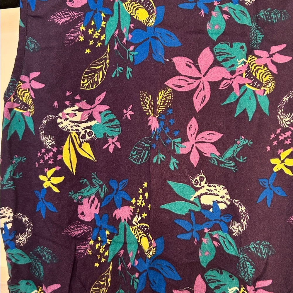 ModCloth Lemur Jungle Print Romper size small - Picture 6 of 6